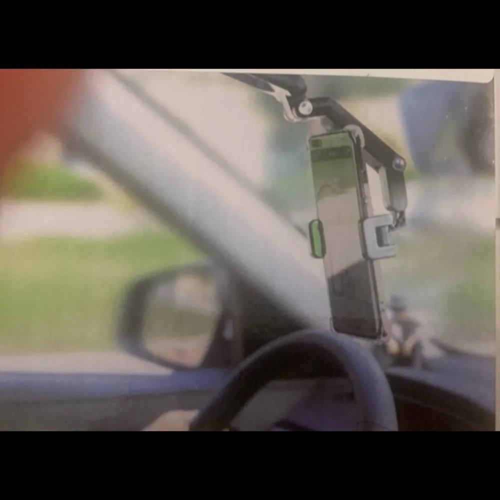 New! Black Universal Car Sun Visor Cell Phone Holder.